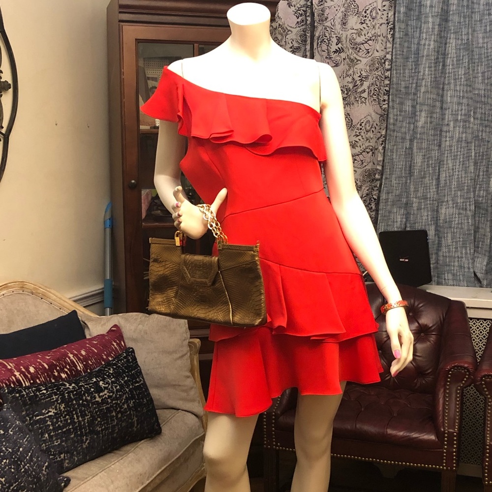 Tangerine BCBG dress